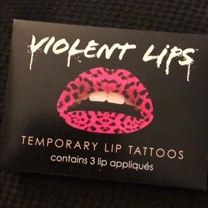 Violent lips temporary lip tattoo